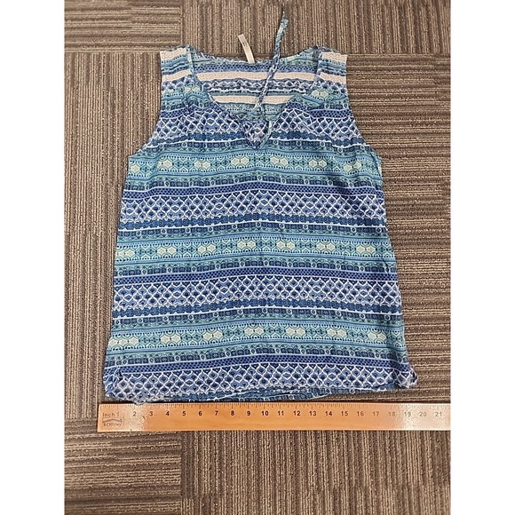 KUHL Women's S Blue Print Tank Top. Lightweight Striped - Picture 6 of 9